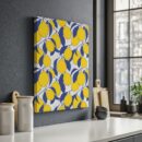 Citrons et Bleu – Éclat Méditerranéen