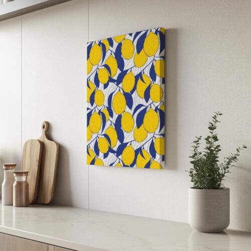 Citrons et Bleu – Éclat Méditerranéen – Image 3