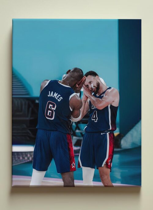 LeBron James et Stephen Curry à Paris