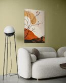 Art mural japonais nuances d’orange – 1