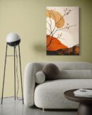 Art mural japonais nuances d’orange – 1