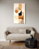 Art abstrait, formes disposées avec élégance