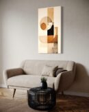 Art abstrait, formes disposées avec élégance