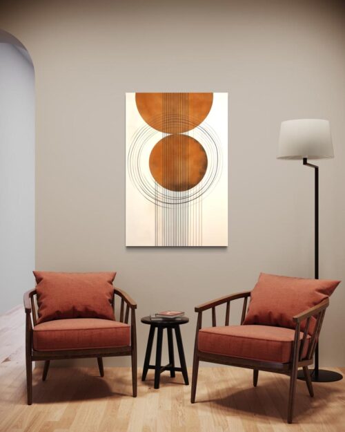 Les cercles voisins - Art abstrait